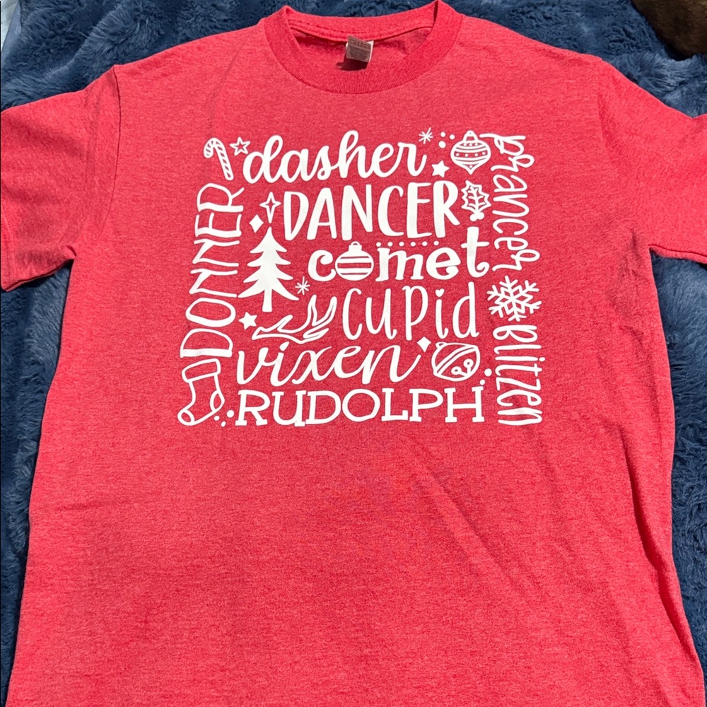 Gildan Red Kids Christmas Tee